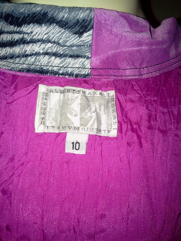 Vintage 1990 Designer Alberto Makali Jacket