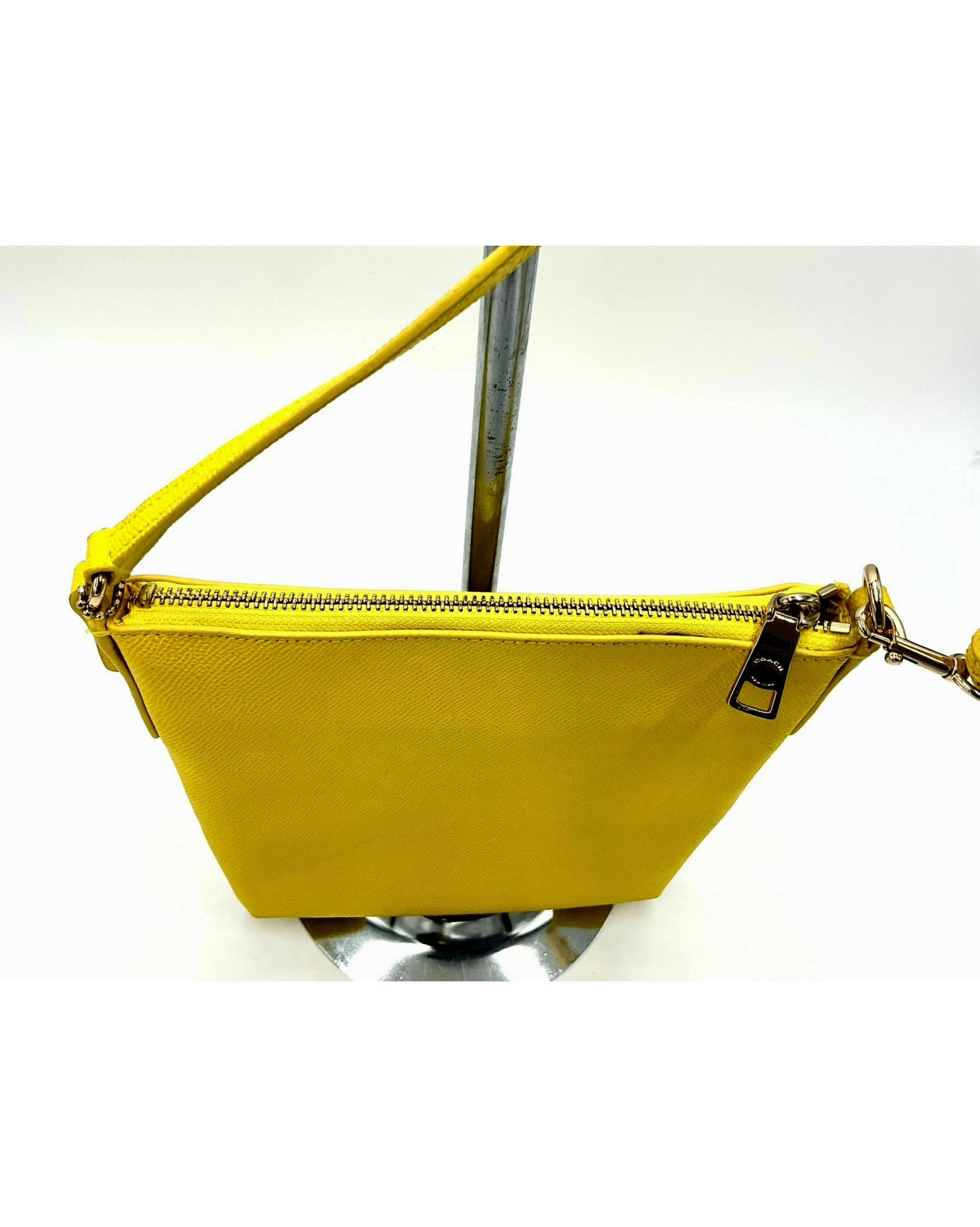 Authenticated Coach Yellow Kitt Messenger Crossbody Bag made in Philippines