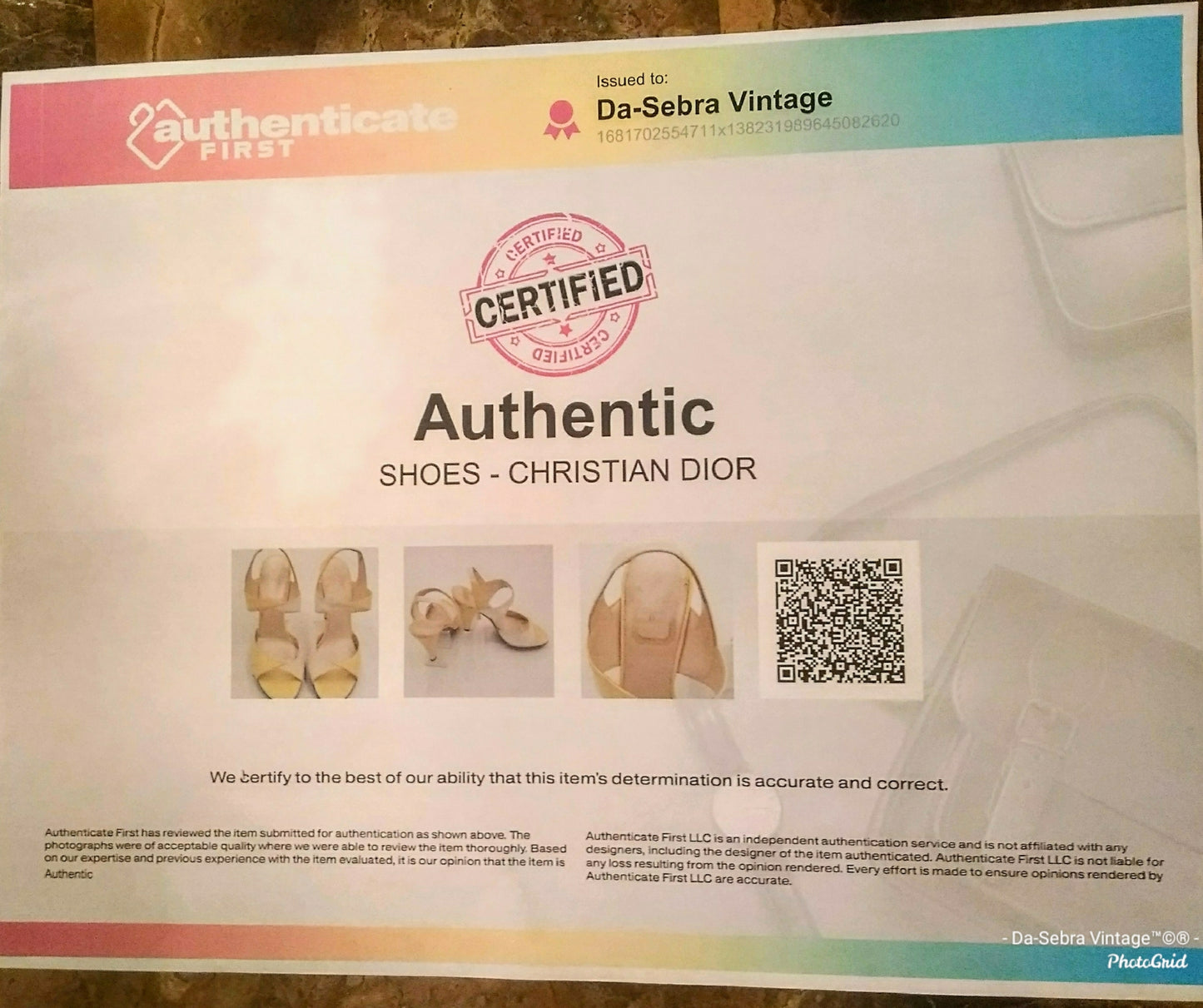 Authenticated Christian Dior Zampa Patent Leather Suede  Yellow Heels