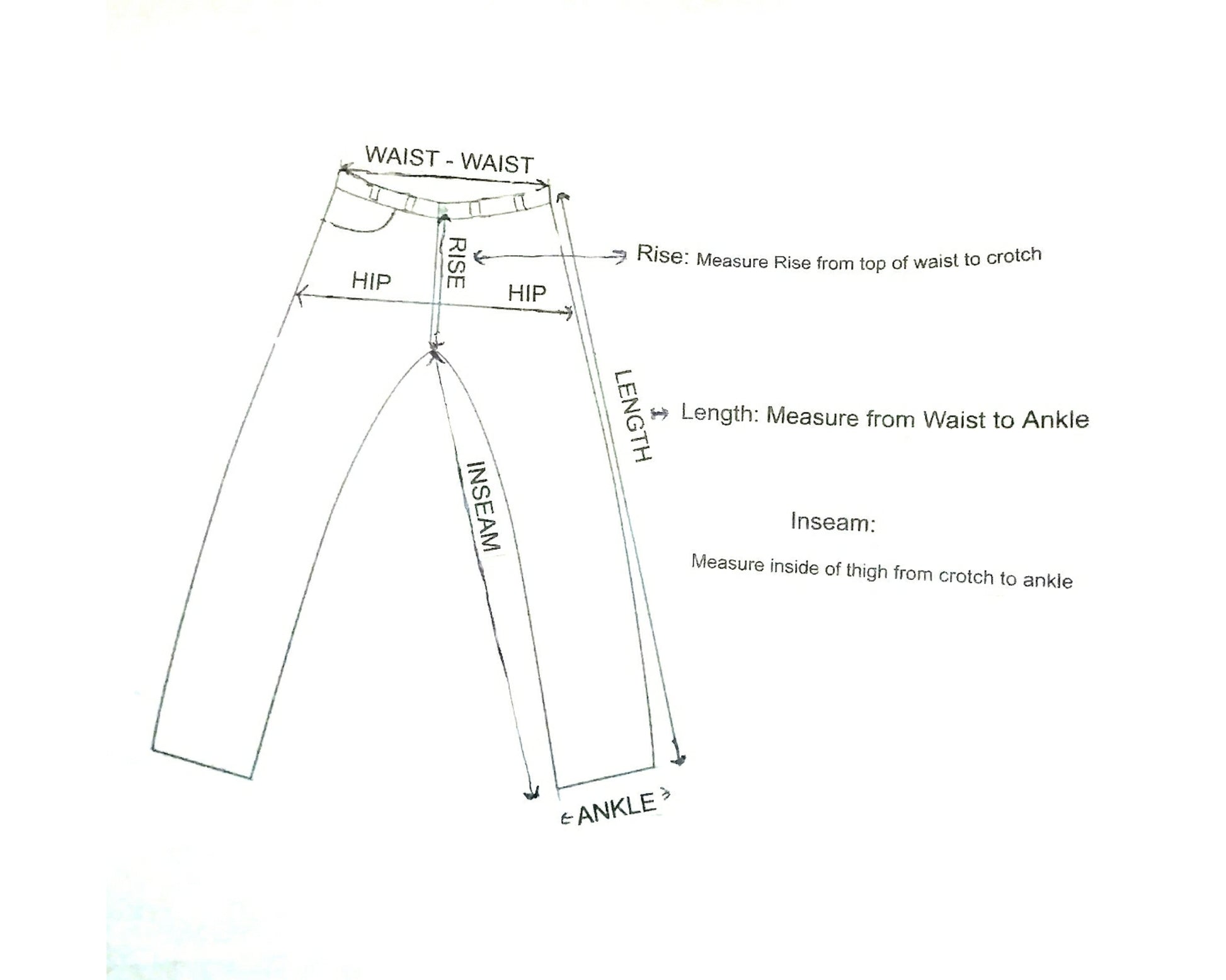 How-to-measure-for-pants diagram