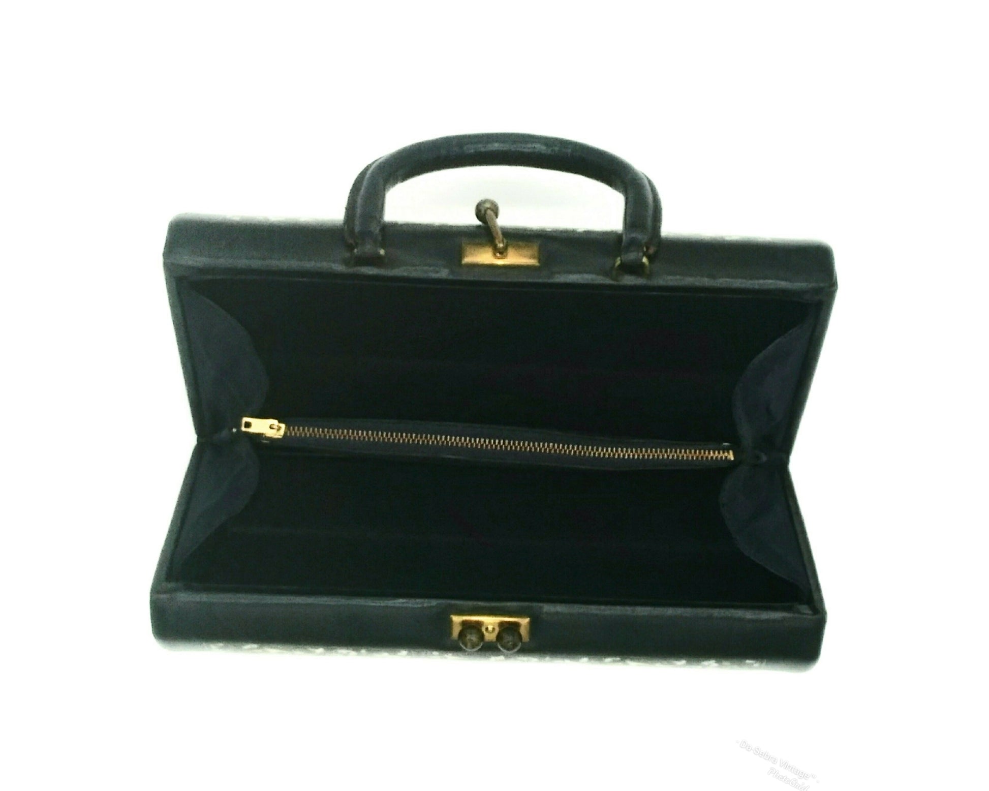 This rare 1950s vintage Mini Batik top-handle bag in a doctor's style