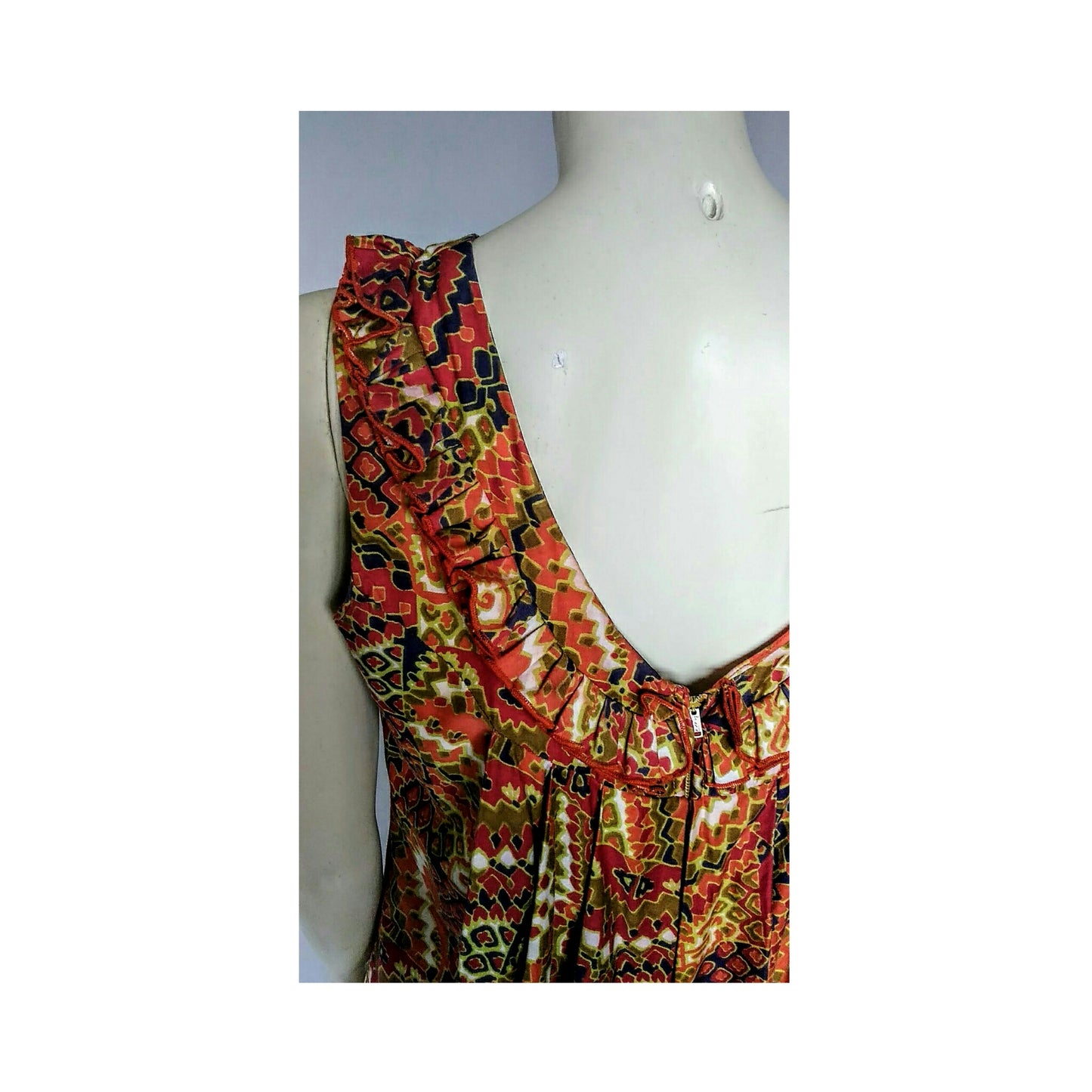 Vintage 1960's Rhapsody by Glazier Multi-Color Maxi Dress