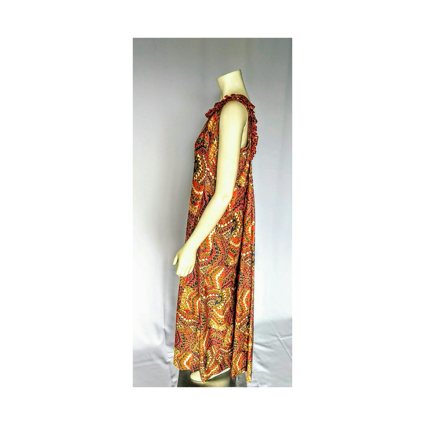 Vintage 1960's Rhapsody by Glazier Multi-Color Maxi Dress