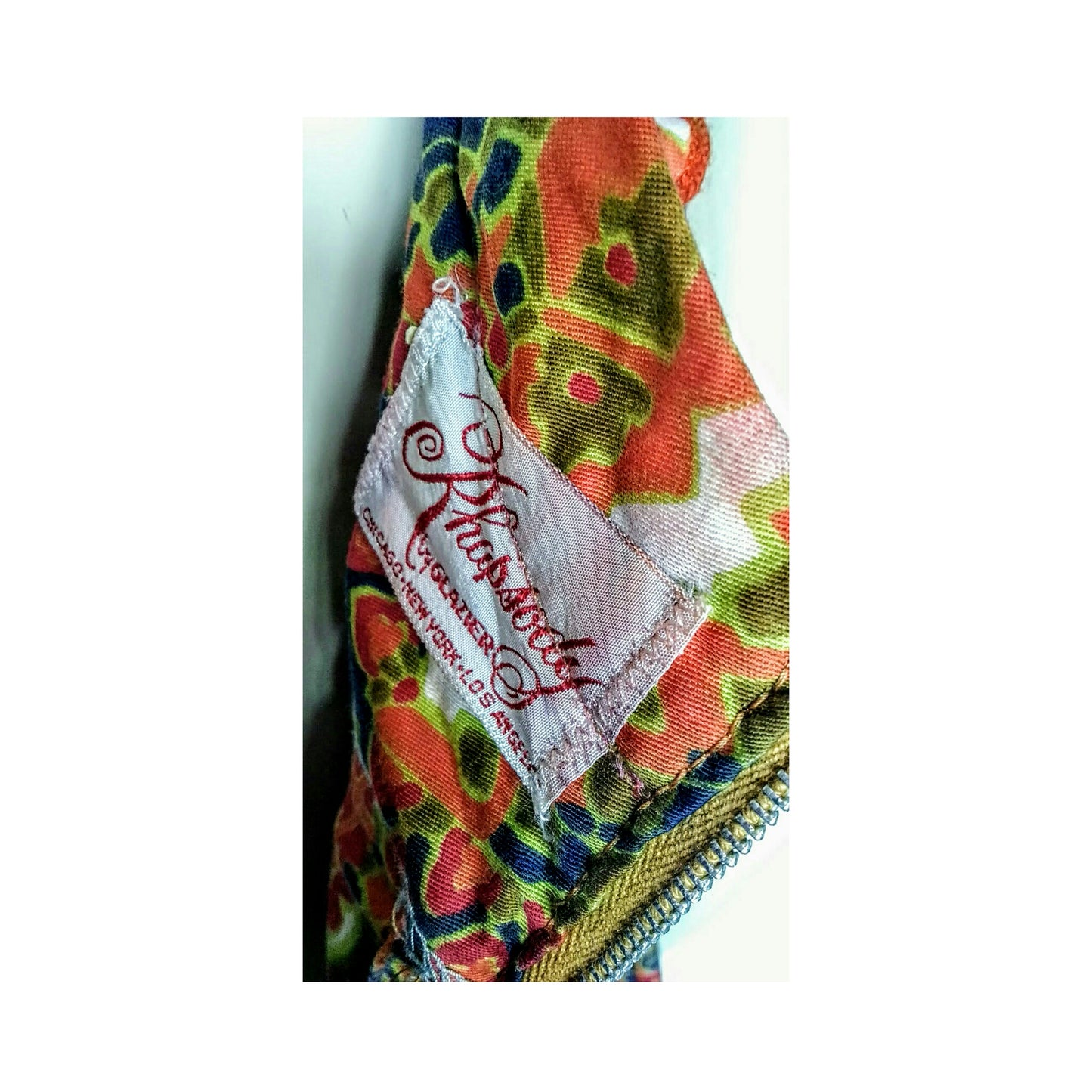 Vintage 1960's Rhapsody by Glazier Multi-Color Maxi Dress