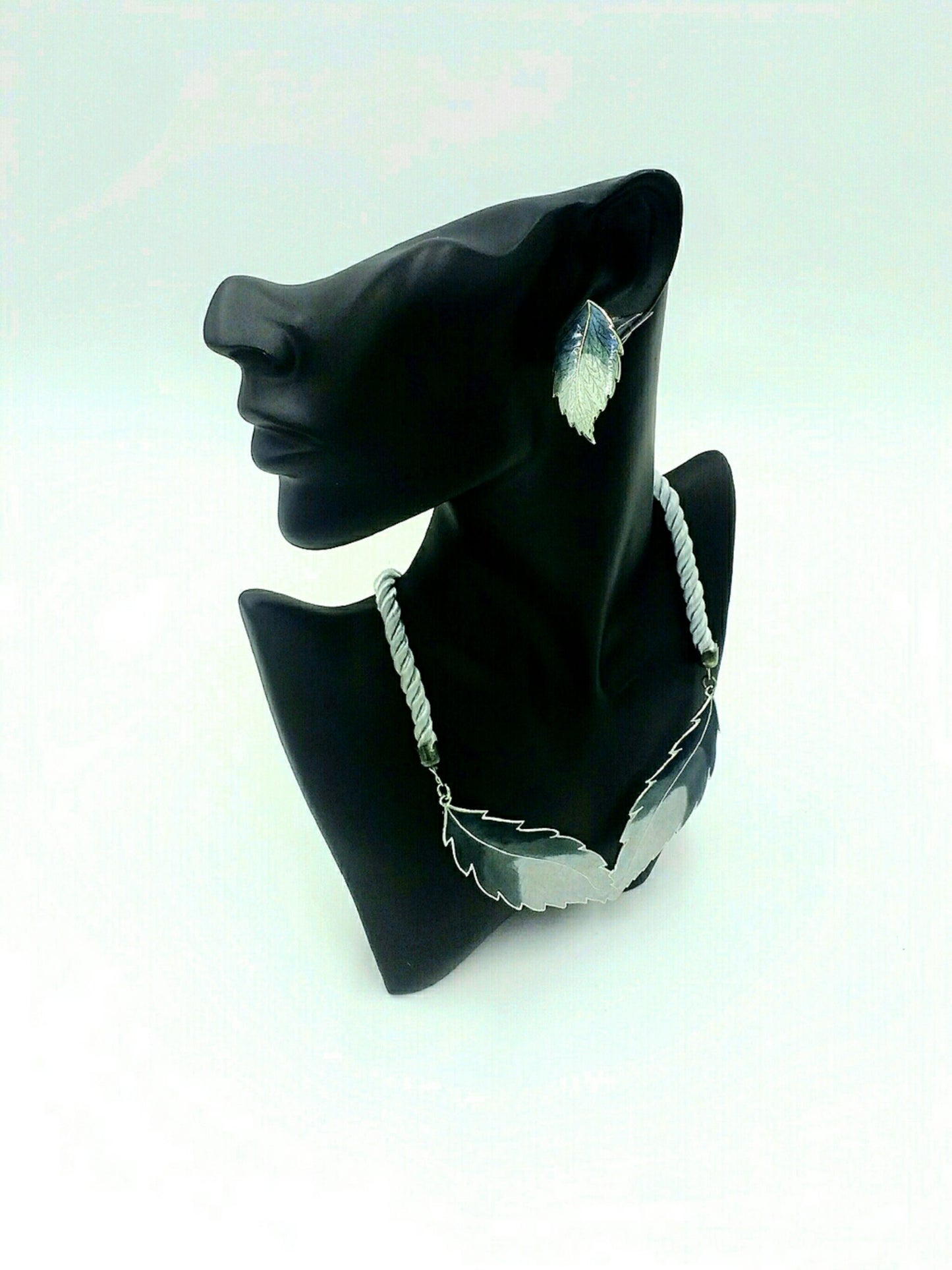 Vintage 1980's Siti-Sharon Ombre Enamel Jewelry Set