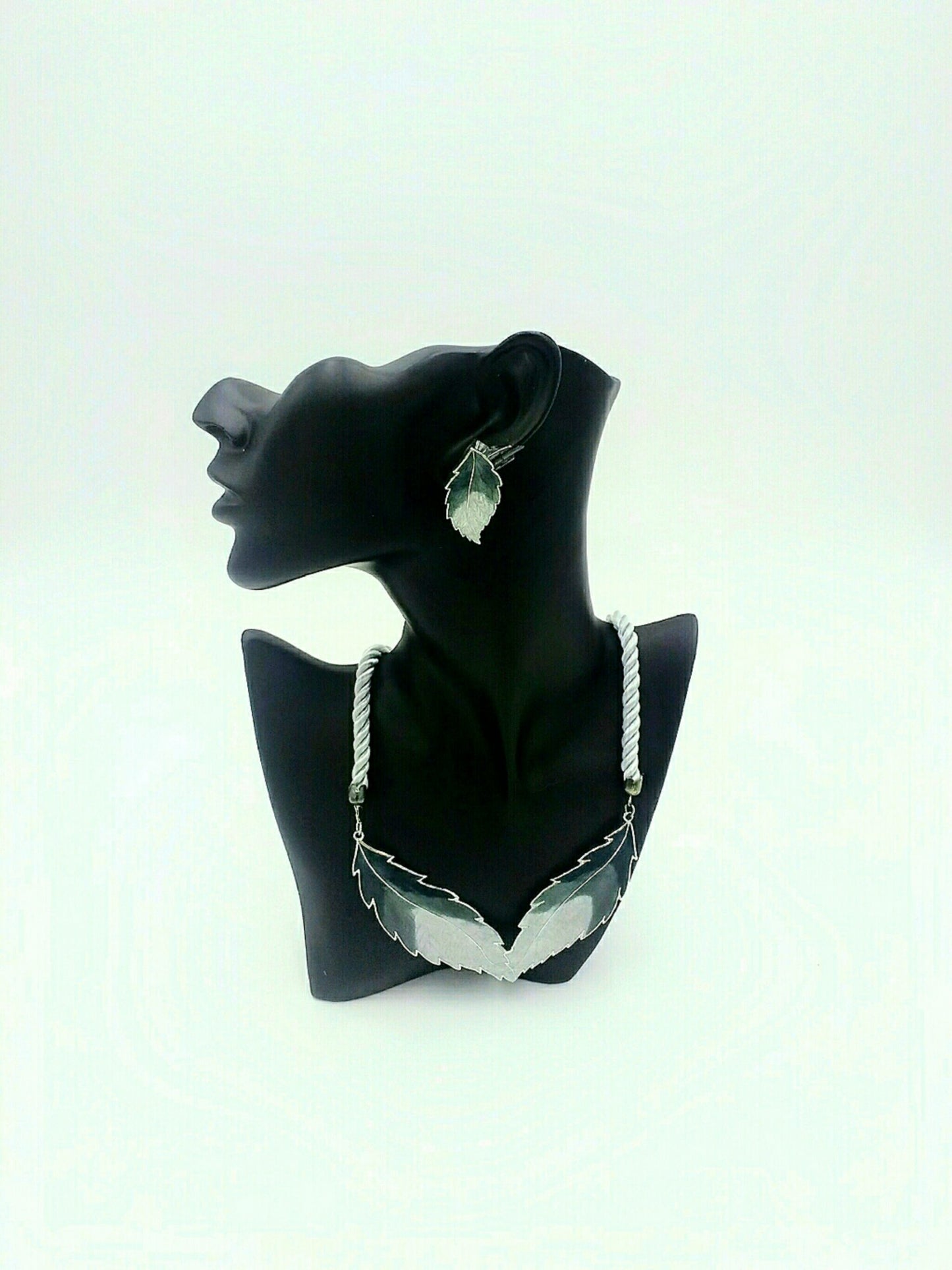 Vintage 1980's Siti-Sharon Ombre Enamel Jewelry Set