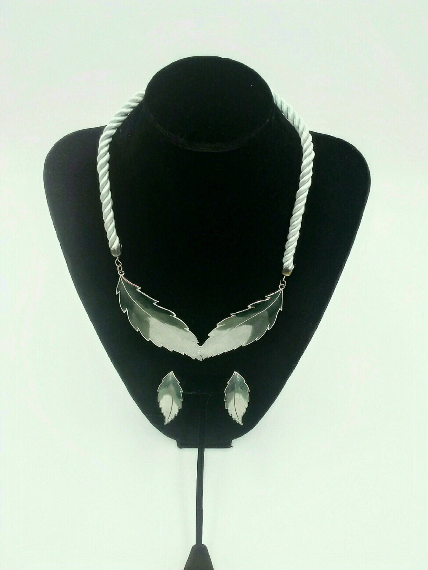 Vintage 1980's Siti-Sharon Ombre Enamel Jewelry Set