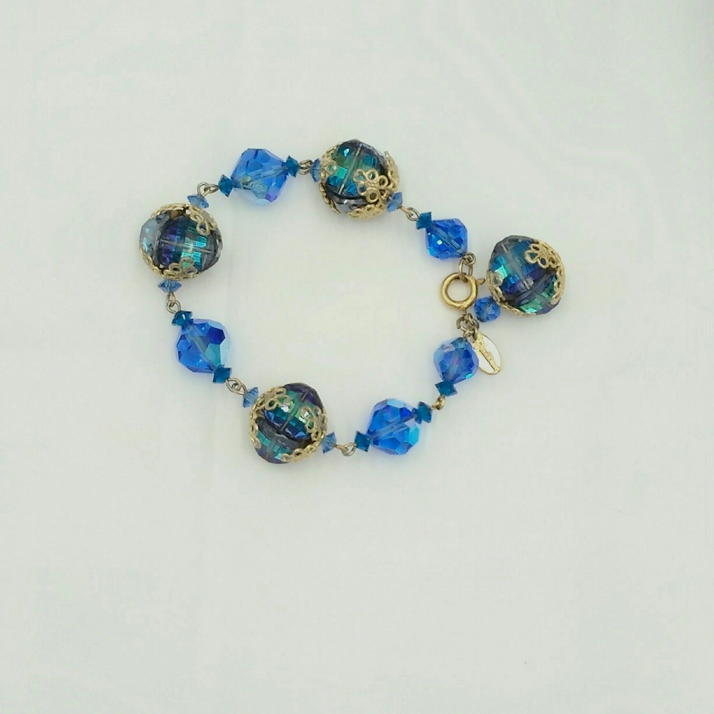 Vintage 1950/1960 Vendome Iridescent Swarovski Signed Bracelet