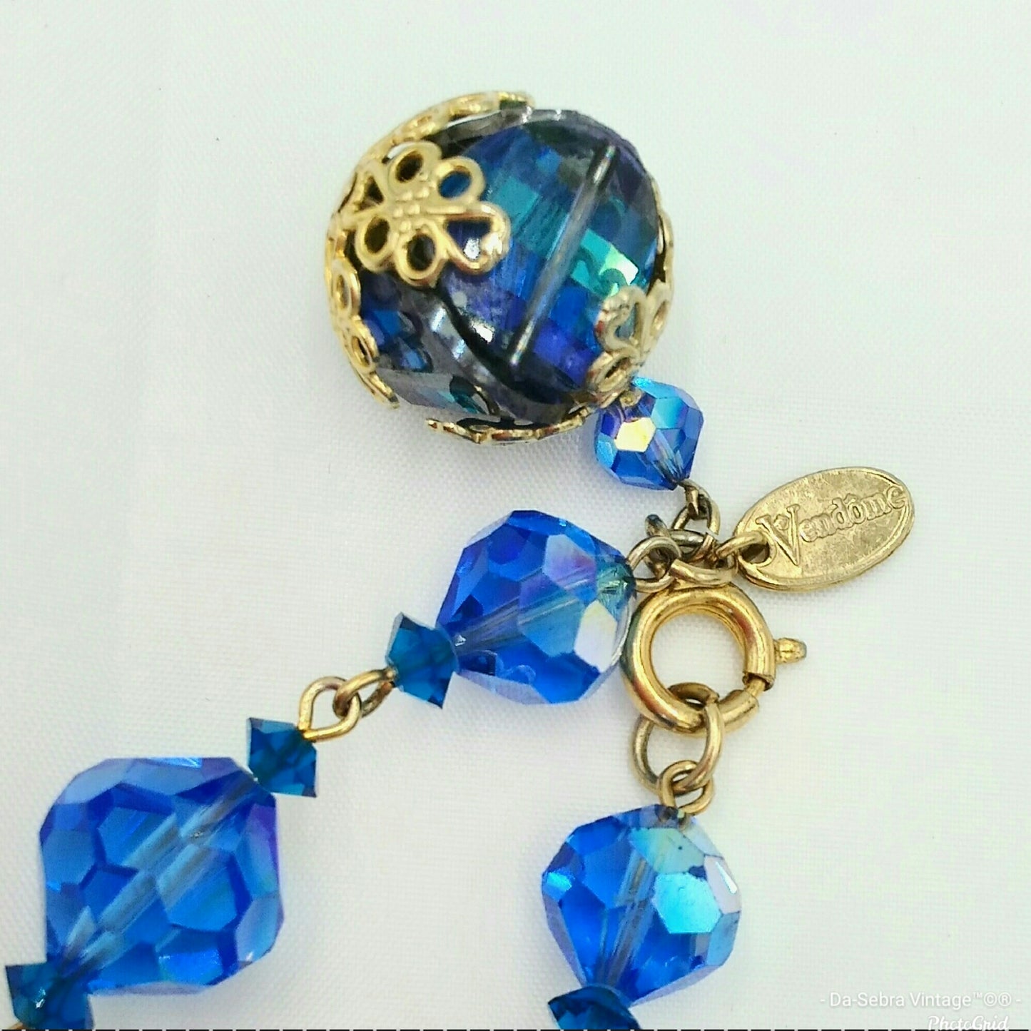 Vintage 1950/1960 Vendome Iridescent Swarovski Signed Bracelet