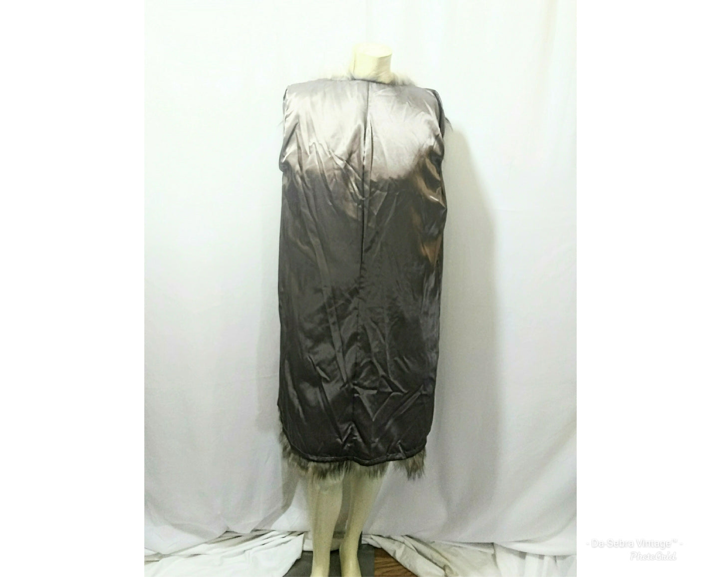 Luxurious Genuine Woven Fox Fur Coat with Stylish Color Pops (Modern)