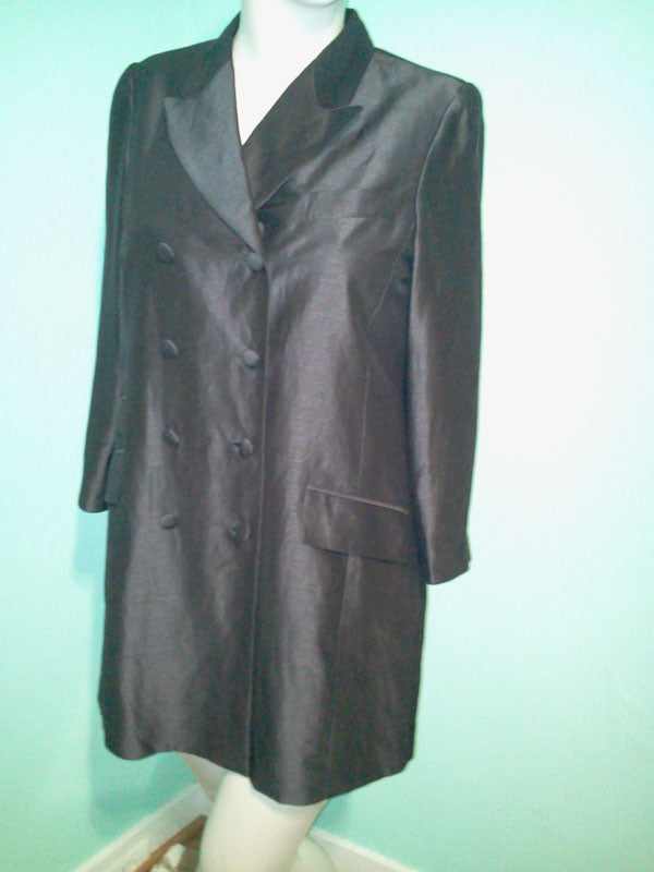 Vintage 1980's Gray Jacket Designer Emanuel Ungaro