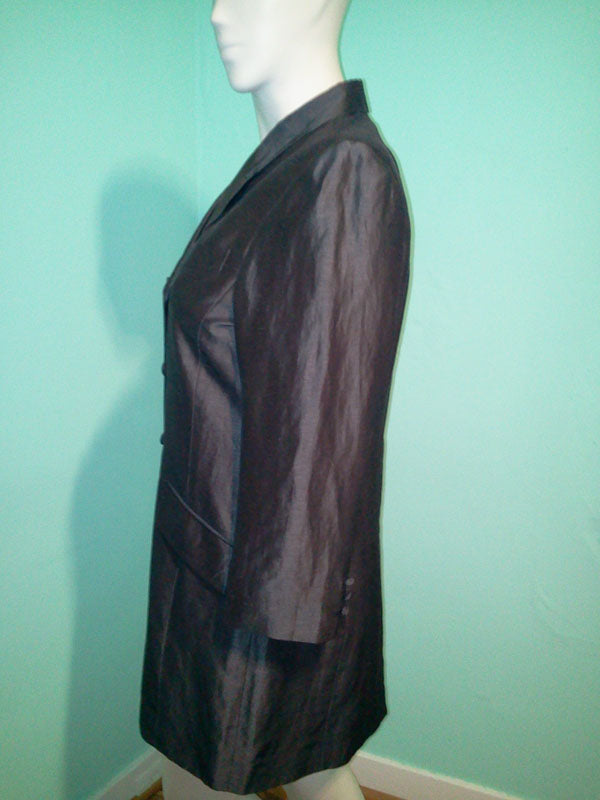 Vintage 1980's Gray Jacket Designer Emanuel Ungaro