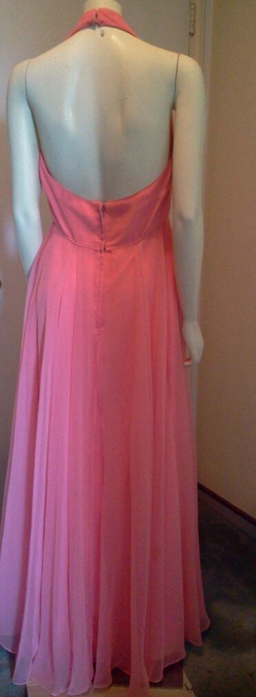 Vintage 1970's Jack Bryan Silk Chiffon Gown and Cape