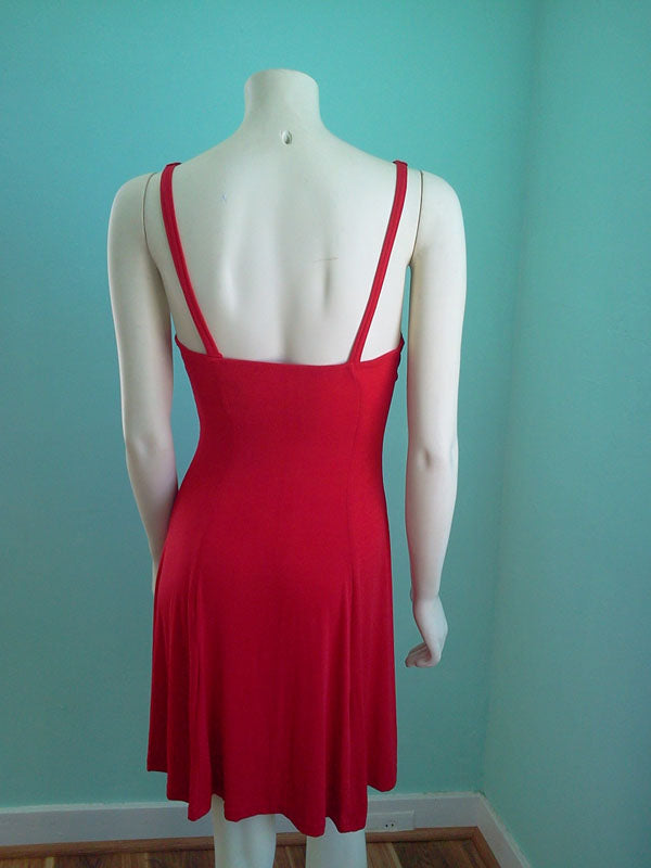 Vintage 1990's Red Sultry Dress by CaRina