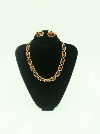 Vintage 1950's/1960's Signed Renior Copper Jewelry Set