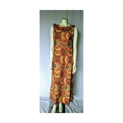 Vintage 1960's Rhapsody by Glazier Multi-Color Maxi Dress