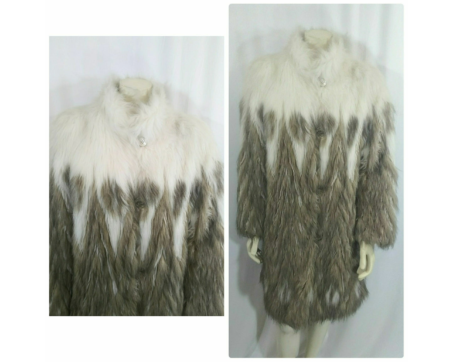 Vintage 1970s Astraka of London Faux Fur Coat