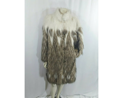 Vintage 1970s Astraka of London Faux Fur Coat