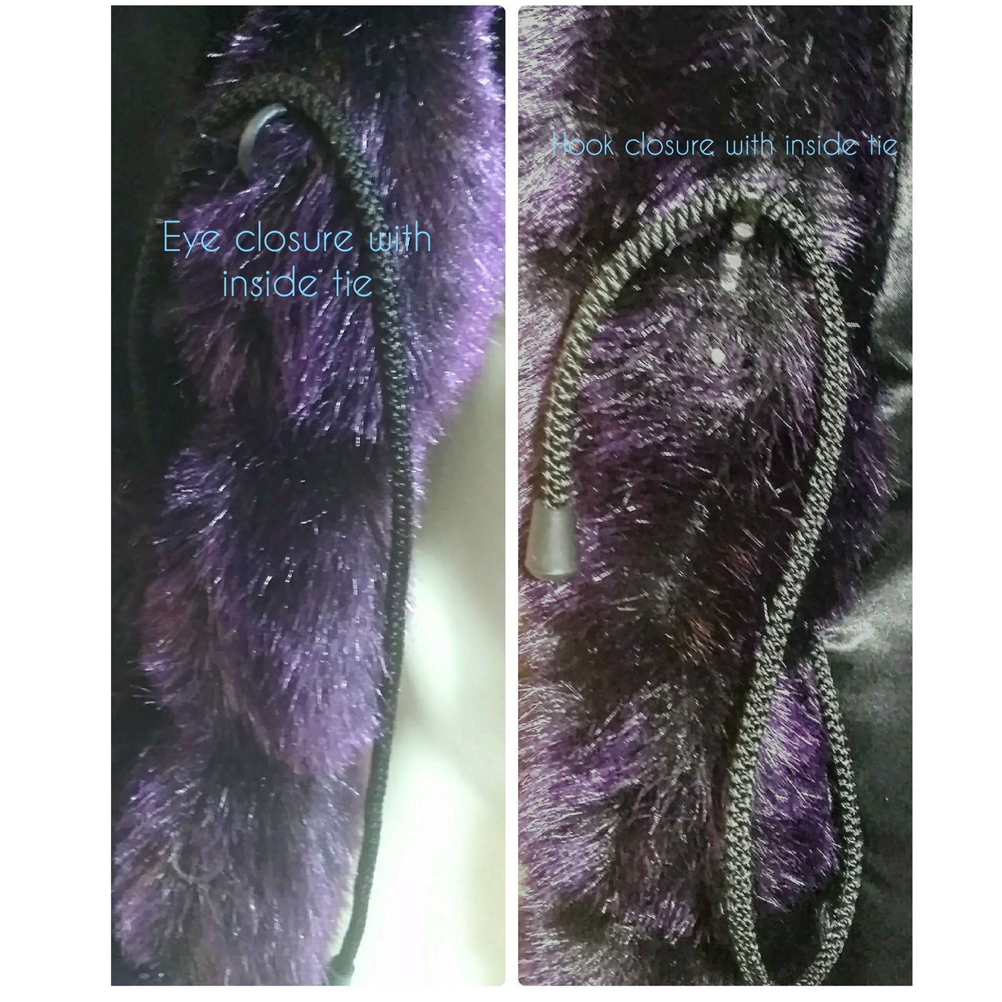 Vintage 1980s Boulevard East Purple Faux Fur Coat "NWT"