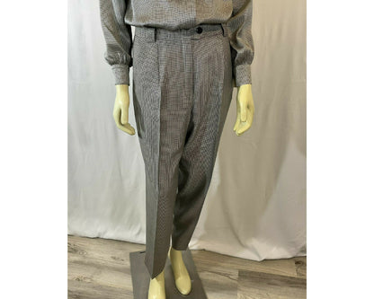 Vintage 1980s Escada Designer Margaretha Ley Silk & Silk Wool Pant Set