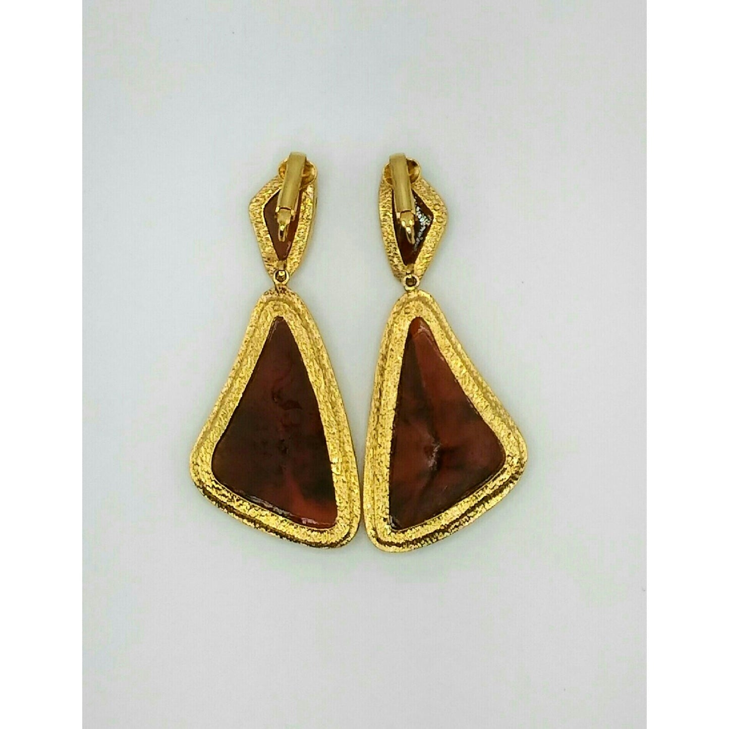 Vintage 1980's Resin Collar and Earrings Set