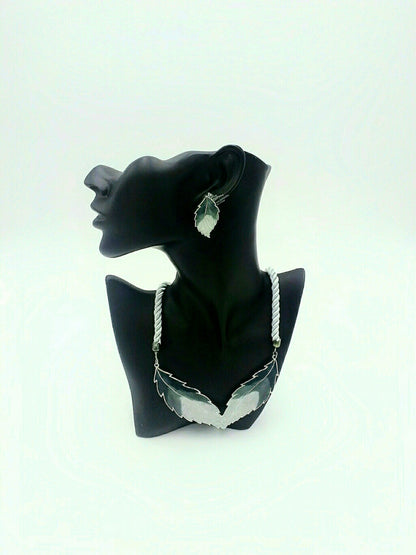 Vintage 1980's Siti-Sharon Ombre Enamel Jewelry Set