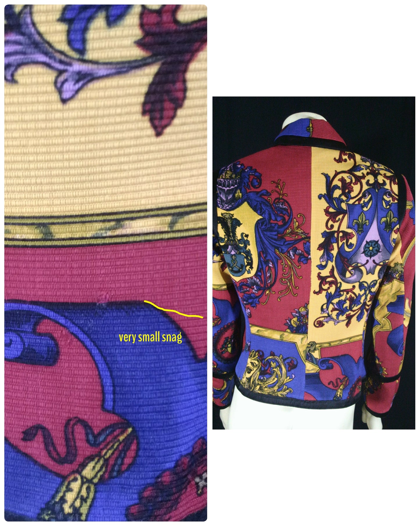 Rare Vintage 1990s Gianni Versace Baroque Statement Blazer - Authenticated