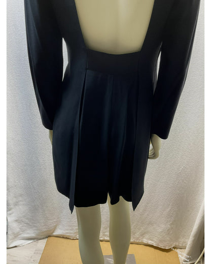 Vintage Early-90s Miss Ashlee Tuxedo-Style Open-Back Skort Romper