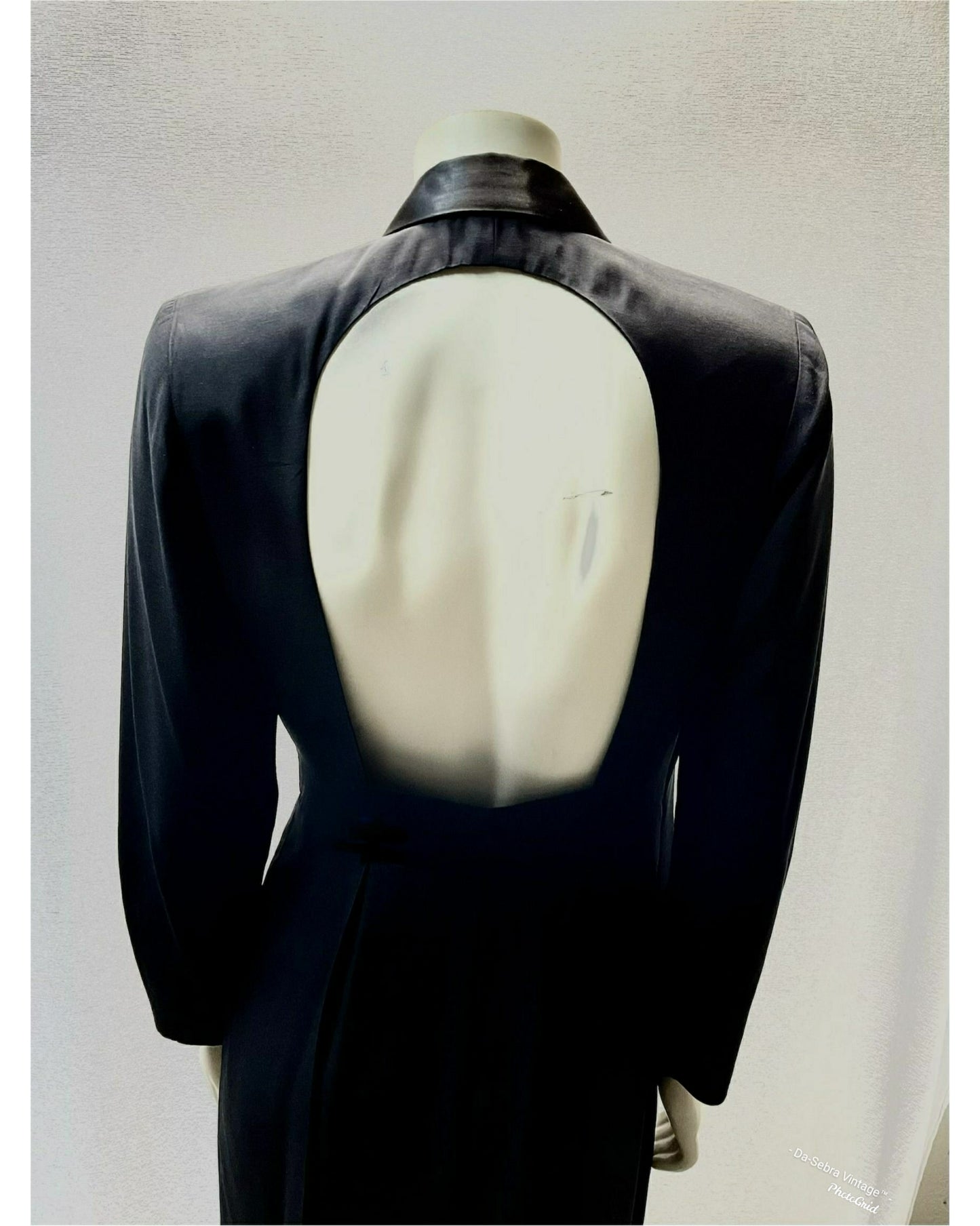 The back of Tuxedo style skort