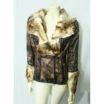 Vintage 1980’s Cache Brown Faux Suede Fur Jacket NWT