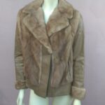 Vintage 1960’s R D’Antonio Furs of San Francisco, CA Gorgeous Mink Fur Trim Leather Jacket
