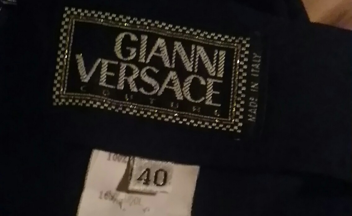Vintage 1980's Couture Gianni Versace Wool Slacks; Versace Wool Slacks