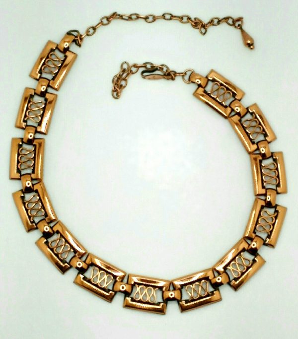 Vintage 1950's/1960's Signed Renior Copper Jewelry Set