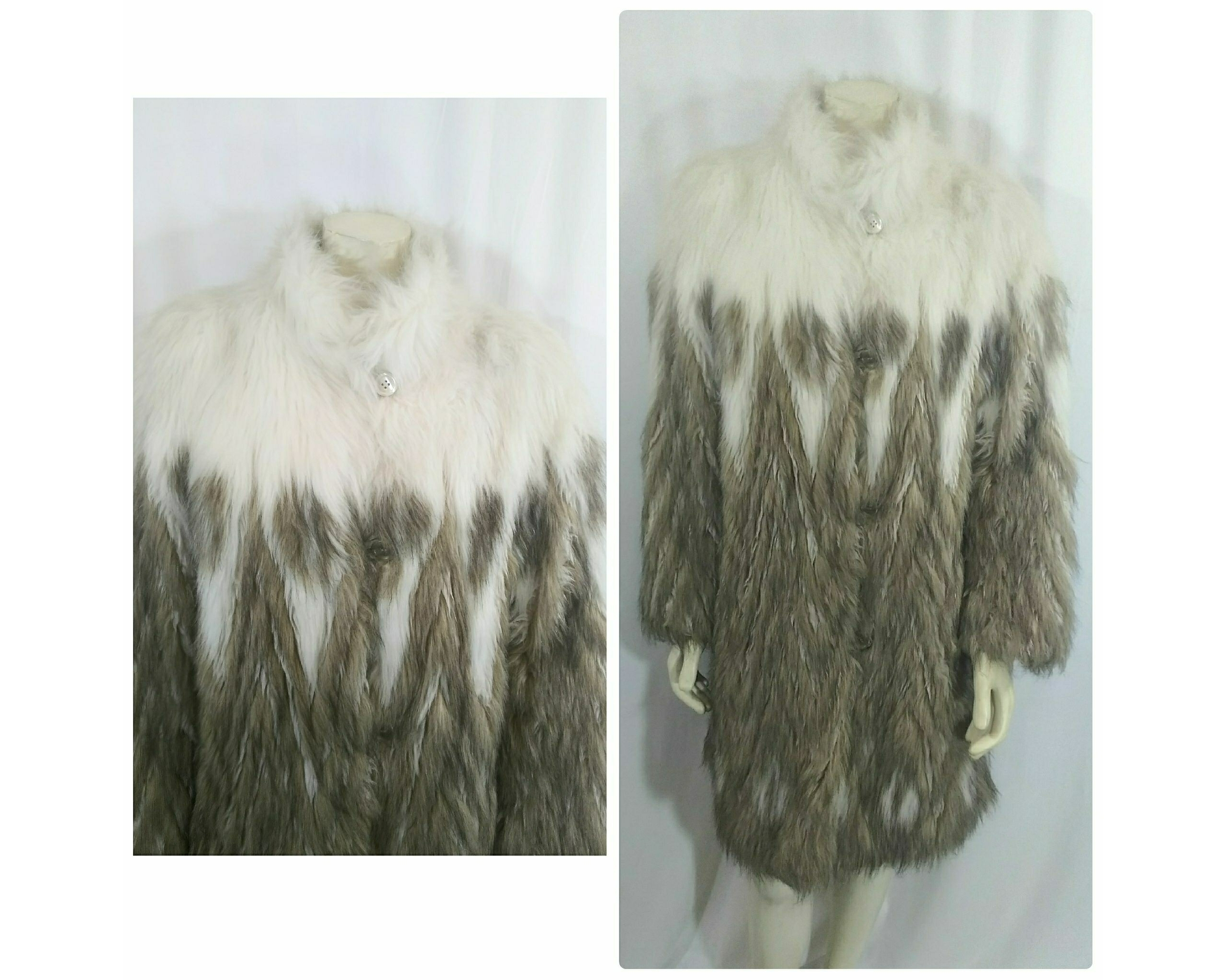 Vintage 1970's Astraka of London Faux Fur Coat