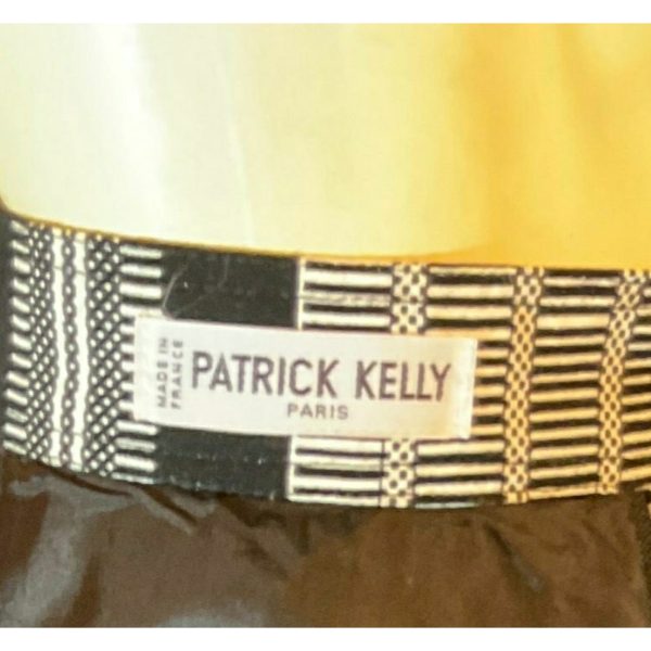 Vintage 1980s Rare Patrick Kelly  Paris Bar Code Flared Skirt