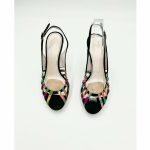 Authenticated  Y2K Emilio Pucci Black Suede “Cage” Multi Color Pattern