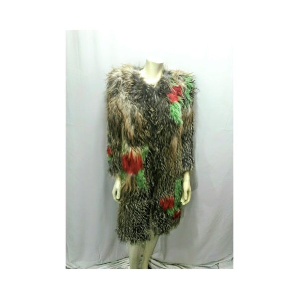 Genuine Fox Fur Woven Coat with Multiple Colors